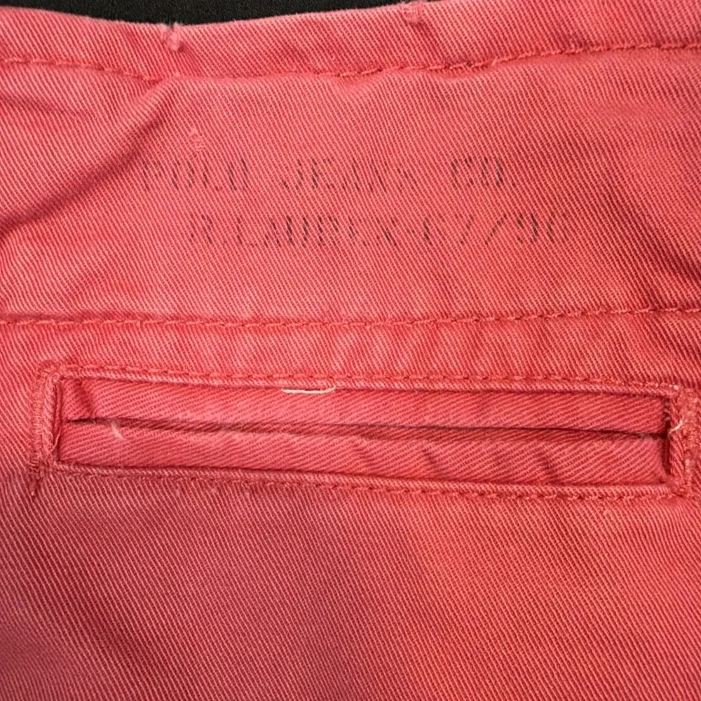 Polo Jeans CO Mens Vintage Shorts 40 Distressed Pink 100% Cotton RL-67 PJC